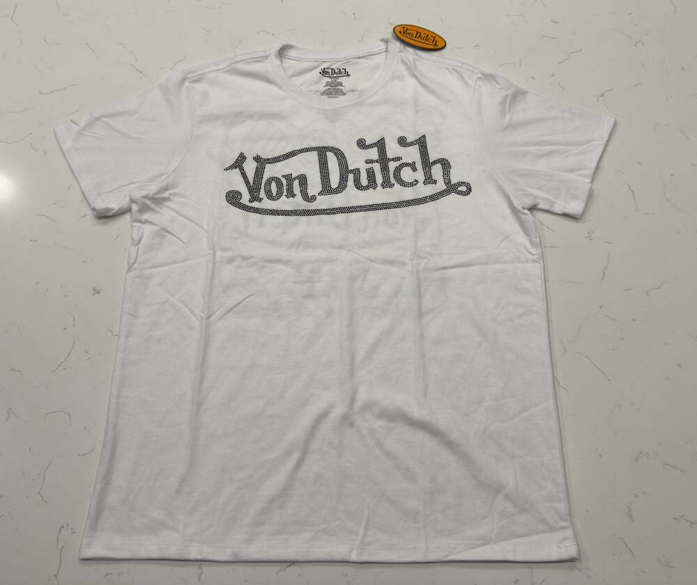 Von Dutch Flying Eyeball Motor Club Born To Ride White T-Shirt